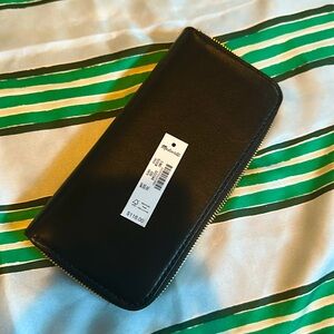 Madewell Black Leather Wallet- NWT